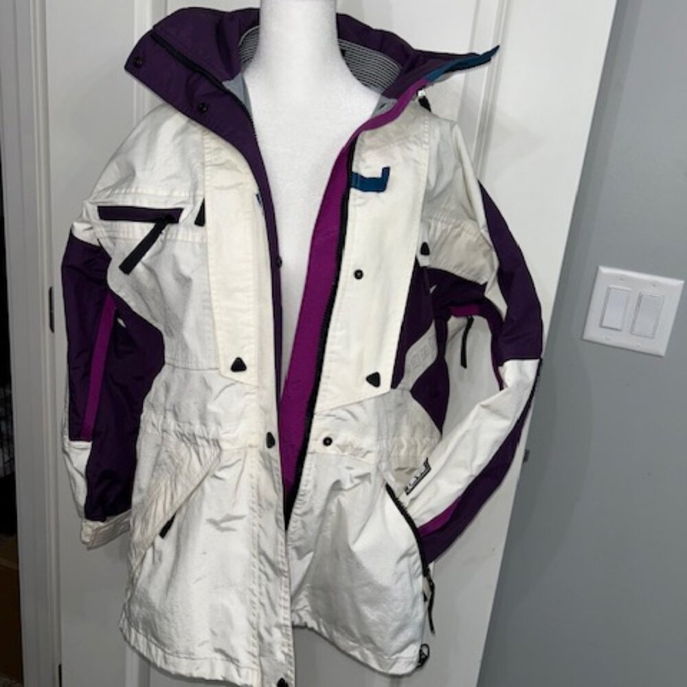 Vintage Helly Hansen Equipe Helly-Tech Jacket Waterproof Women's XS w/ Hood